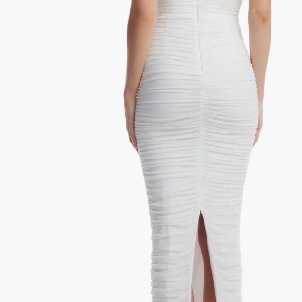 Dress The Population Brand Elegant White Strapless Dress Size Medium - Picture 2 of 8